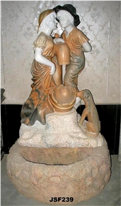 garden water fountain,stone water fountain, marble water fountain, sculptured fountain