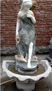 garden water fountain,stone water fountain, marble water fountain, sculptured fountain