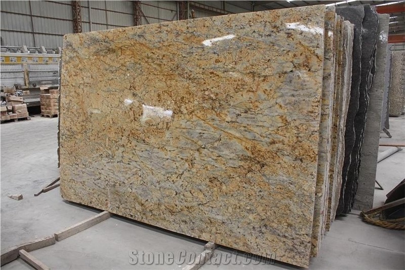 Golden Flower Slab&Tile, Golden Flower Granite Slabs & Tiles
