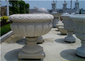Granite G682 Flowerpot,Garden Flower Pot,Stone Flower Pot