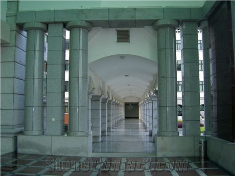 Granite Round Column & Pillars,Constructive Column, Grey & Red Granite Columns