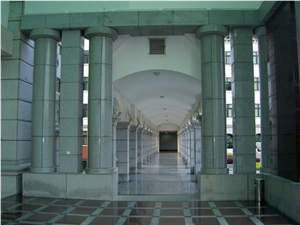Granite Round Column & Pillars,Constructive Column, Grey & Red Granite Columns