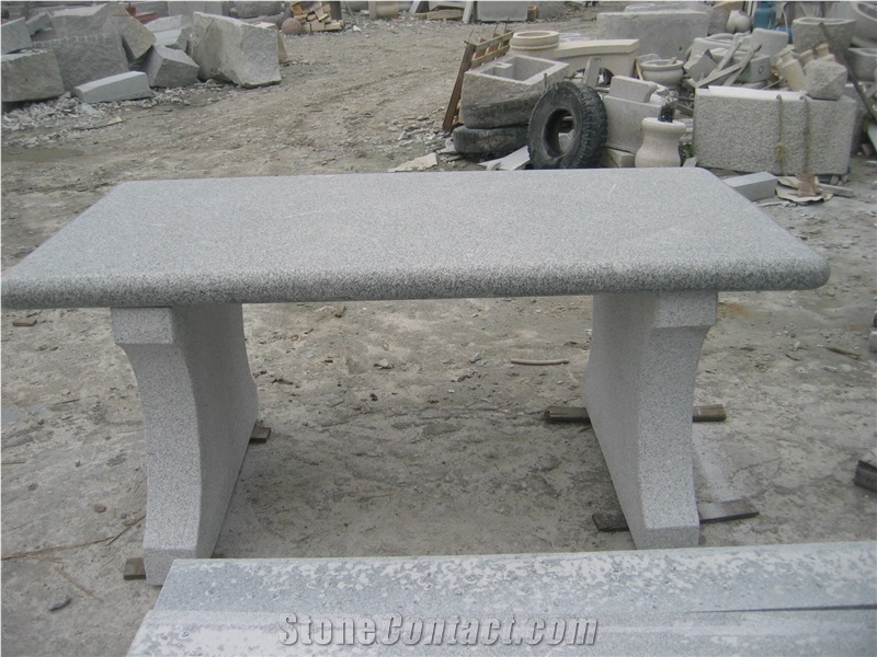 Grey Garden Stone Bench for Sales, Grey Granite Bench