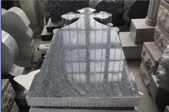 grey granite tombstone, headstone, upright tombstone,engraved monument