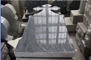 grey granite tombstone, headstone, upright tombstone,engraved monument