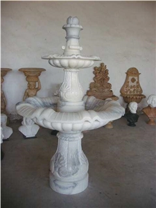Guangxi White Marble Fountains,Garden Fountain