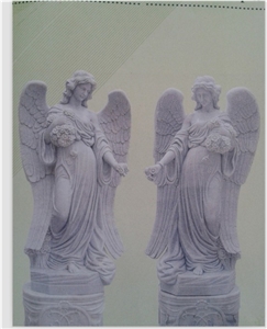 Handcarved Angel Sculpture,Natural Stone Carving