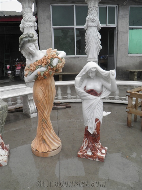 Handcarved Sculpture,Natural Stone Carving,Human Sculpture & Statue