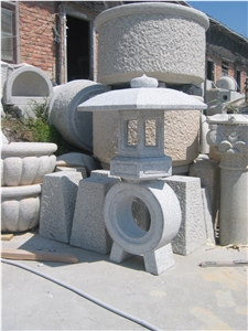 Handmade G603 Garden Stone Lantern, G603 Grey Granite Lanterns