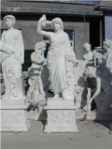 human stone sculpture,western woman statues,white marble sculpture