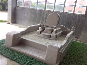 Japanese Style Tombstone,G687 Granite Tombstone