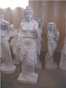 lady sculptures,western figure statues,white marble human sculptures