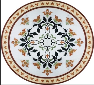 Marble Floor Flower Round Medallion Marble Floor Flower Round Medallion