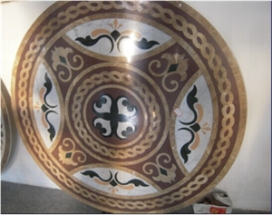 Marble Floor Water-Jet Medallion,Round Medallion