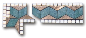 Marble Linear Mosaic Border Lines