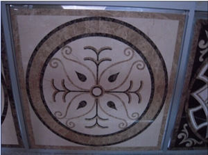 Marble Water-Jet Medallion Design,Round, Square Floor Medallion