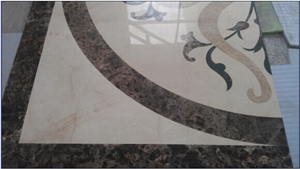 Marble Water-Jet Medallion, Round Medallion,Square Medallion,Floor Medallion
