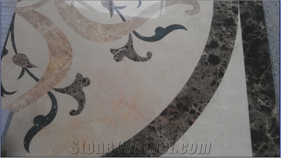 Marble Water-Jet Medallion, Round Medallion,Square Medallion,Floor Medallion