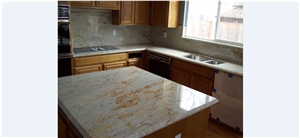 River Gold Granite Kitchen Islands Countertops River Gold Granite Kitchen Islands Countertops