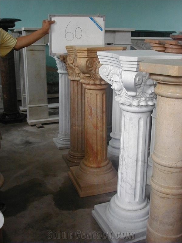 Roman Columns & Pillars, Doric Column,White Marble Columns