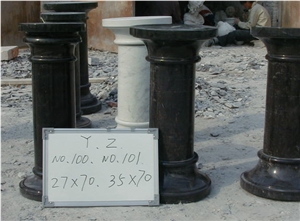 Round Column & Pillars,White & Black Marble and Gate Pillar