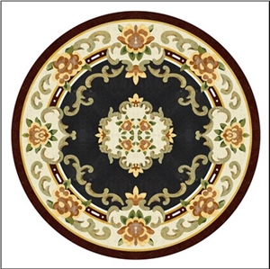 Round Marble Floor Flower Medallion
