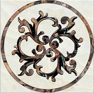 Round Marble Floor Medallion