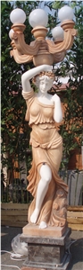 sculptured lamppost & street lamp,figure statue street lamp sculptured lamppost & street lamp,figure statue street lamp