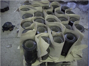 Shanxi Black Granite Vases,Granite Monumental Lanterns, Vases