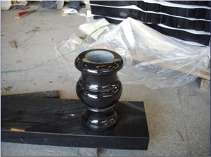 Shanxi Black Granite Vases,Granite Monumental Lanterns, Vases