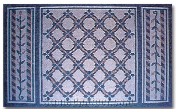 Square Marble Floor Medallion