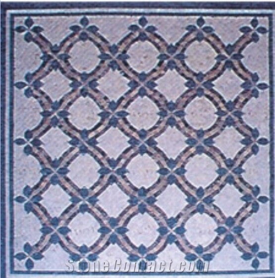 Square Marble Floor Medallion