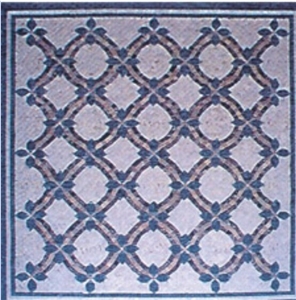Square Marble Floor Medallion