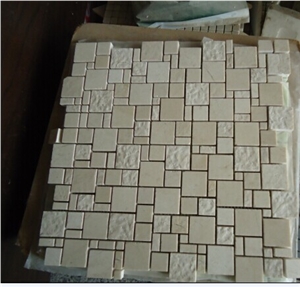 Square Mosaic, Yellow Marble Mosaic Pattern Square Mosaic, Yellow Marble Mosaic Pattern