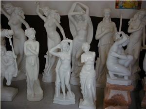 Western Figure Statue,Human Sculptures,White Marble Sculpture