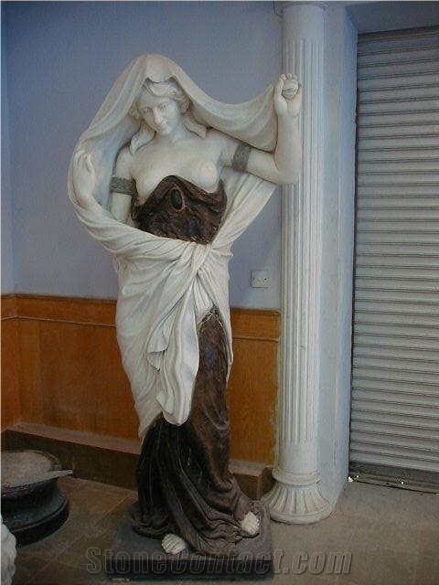 western figure statues,human stone sculpture,white marble sculptures