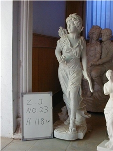 Western Human Carving Sculpture,Outdoor Garden Scuplture,Woman with Children