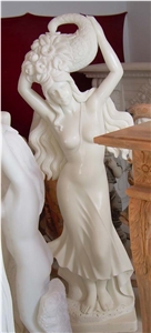 western human sculpture,woman caving stone,garden figure sculpture