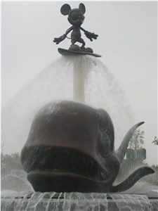 Whale Fountain Water, Outdoor Fountain