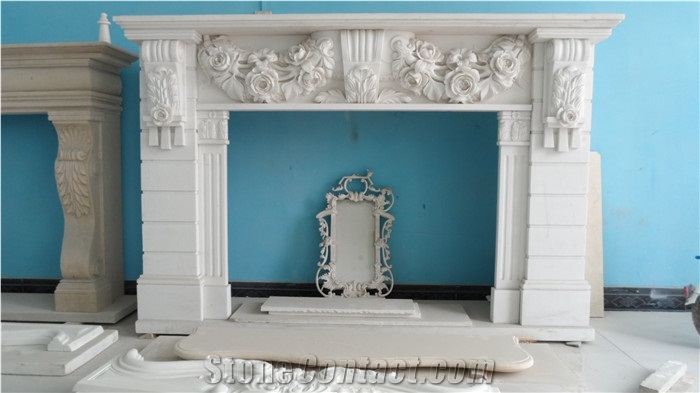 white fireplace mantel,modern fireplace mantel,stone fireplace mantel