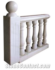 White Marble Baluster Railing for Home Decoration