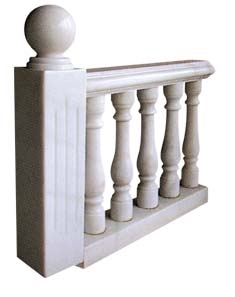White Marble Baluster Railing for Home Decoration