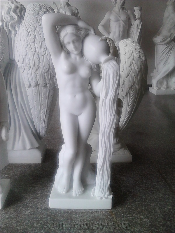 White Marble Figure Statue,Stone Carving Human Sculpture