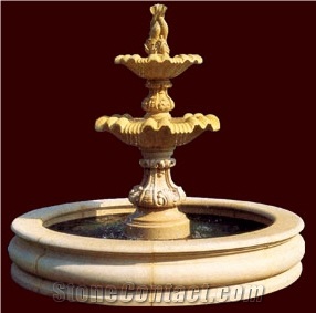 Yellow Granite Fountain