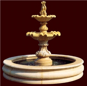 Yellow Granite Fountain