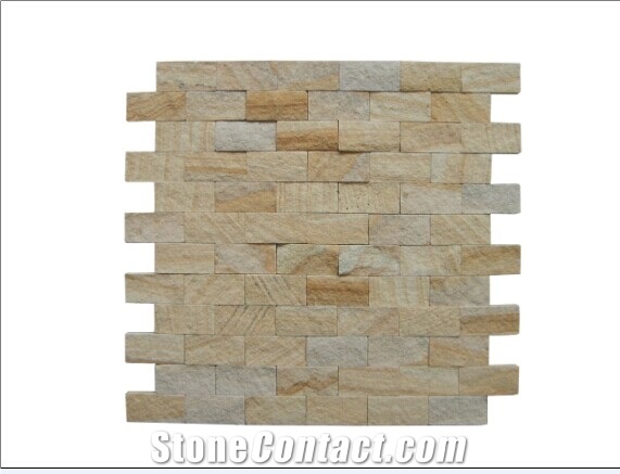 Yellow Granite Strip Mosaic