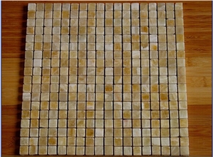 Yellow Onyx Mosaic,brick mosaic,wall mosaic,floor mosaic,polished mosaic