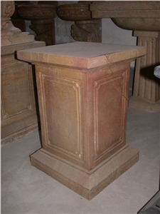 Yellow Square Column,Column Base, Column Base Yellow Marble Columns