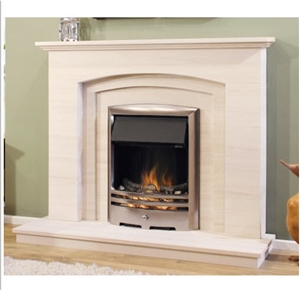 Clarendon Seventeen Natural Portuguese Lime Stone Fireplace