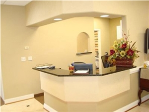 Acrylic Solid Surface Modern Fashionable Style Reception Counter